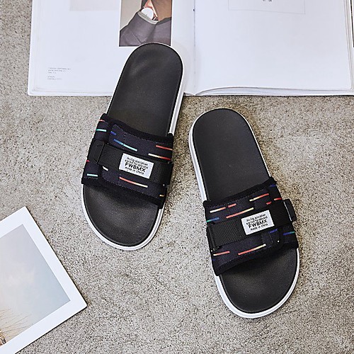 Men's / Unisex Summer Classic / British Daily Outdoor Slippers & Flip-Flops Walking Shoes Cotton Breathable Wear Proof Black / Dark Blue
Men's / Unisex Summer Classic / British Daily Outdoor Slippers & Flip-Flops Walking Shoes Cotton Breathable Wear Proof Black / Dark Blue