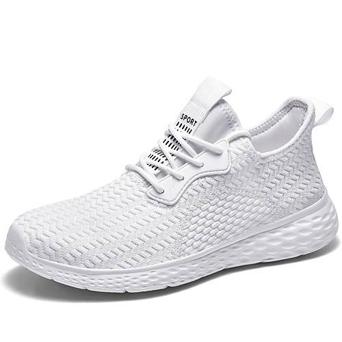 Men's Fall / Spring & Summer Sporty / Casual Daily Outdoor Trainers / Athletic Shoes Running Shoes / Walking Shoes Tissage Volant Breathable Non-slipping Shock Absorbing White / Black
Men's Fall / Spring & Summer Sporty / Casual Daily Outdoor Trainers / Athletic Shoes Running Shoes / Walking Shoes Tissage Volant Breathable Non-slipping Shock Absorbing White / Black