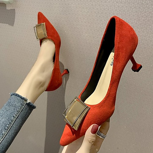 Women's Heels Summer Stiletto Heel Pointed Toe Daily Suede Black / Red / Dusty Rose
Women's Heels Summer Stiletto Heel Pointed Toe Daily Suede Black / Red / Dusty Rose