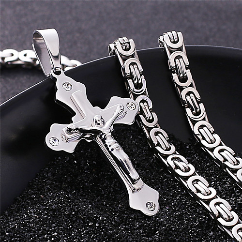 Men's Necklace Crossover Artistic Classic Titanium Steel Silver 55 cm Necklace Jewelry 1pc For Anniversary Street Festival
Men's Necklace Crossover Artistic Classic Titanium Steel Silver 55 cm Necklace Jewelry 1pc For Anniversary Street Festival