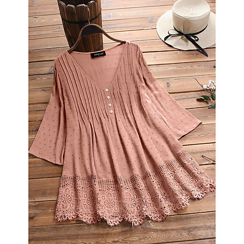 Women's Solid Colored Blouse Daily Wine / White / Black / Blushing Pink / Green / Light Green / Navy Blue / Light Blue
Women's Solid Colored Blouse Daily Wine / White / Black / Blushing Pink / Green / Light Green / Navy Blue / Light Blue