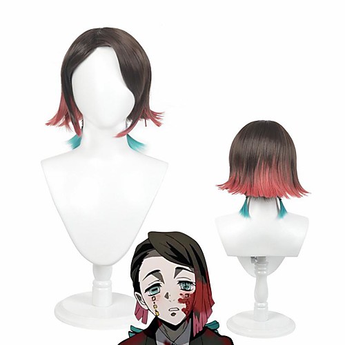 Cosplay Wig Enmu Demon Slayer Straight Asymmetrical Wig Short Black / Red Synthetic Hair 12 inch Women's Anime Cosplay Ombre Hair Black
Cosplay Wig Enmu Demon Slayer Straight Asymmetrical Wig Short Black / Red Synthetic Hair 12 inch Women's Anime Cosplay Ombre Hair Black