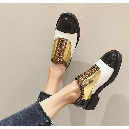 Women's Loafers & Slip-Ons Spring & Fall / Summer Flat Heel Round Toe Daily PU White / Black
Women's Loafers & Slip-Ons Spring & Fall / Summer Flat Heel Round Toe Daily PU White / Black