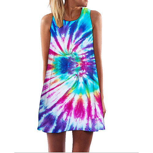 Women's A-Line Dress Short Mini Dress - Sleeveless Print Tie Dye Summer Casual Mumu 2020 Rainbow S M L XL XXL
Women's A-Line Dress Short Mini Dress - Sleeveless Print Tie Dye Summer Casual Mumu 2020 Rainbow S M L XL XXL