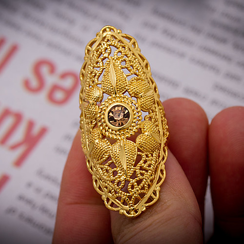 Women's Ring Open Cuff Ring Adjustable Ring 1pc Gold Gold Plated Irregular Statement Stylish Luxury Wedding Party Evening Jewelry
Women's Ring Open Cuff Ring Adjustable Ring 1pc Gold Gold Plated Irregular Statement Stylish Luxury Wedding Party Evening Jewelry