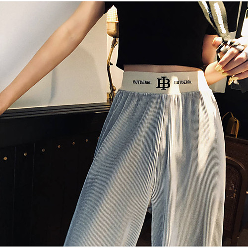 Women's Active Loose Wide Leg Pants - Solid Colored High Waist Black Green Gray One-Size
Women's Active Loose Wide Leg Pants - Solid Colored High Waist Black Green Gray One-Size