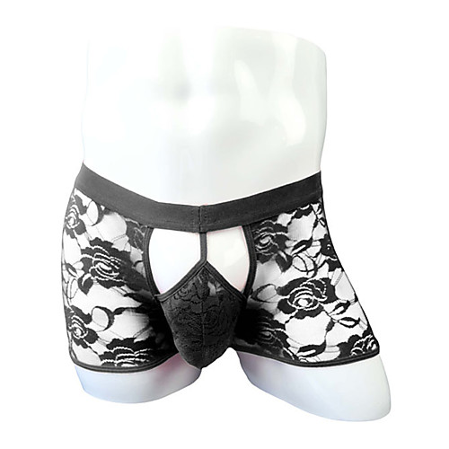 Men's Lace / Cut Out Boxers Underwear - Normal Low Waist White Black Red One-Size
Men's Lace / Cut Out Boxers Underwear - Normal Low Waist White Black Red One-Size