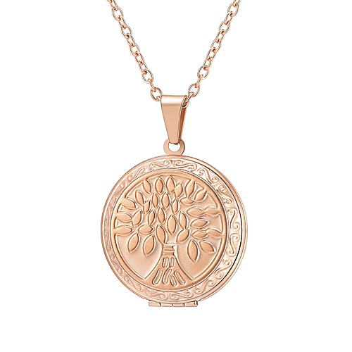 Women's Pendant Necklace Floating Locket Tree of Life Fashion Stainless Steel Rose Gold Gold Silver 55 cm Necklace Jewelry 1pc For Gift Daily
Women's Pendant Necklace Floating Locket Tree of Life Fashion Stainless Steel Rose Gold Gold Silver 55 cm Necklace Jewelry 1pc For Gift Daily