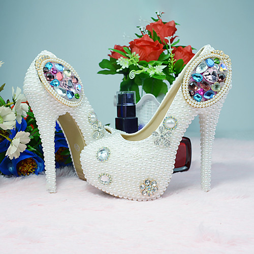 Women's Heels Fall & Winter Stiletto Heel Round Toe Wedding Party & Evening Rhinestone PU White
Women's Heels Fall & Winter Stiletto Heel Round Toe Wedding Party & Evening Rhinestone PU White