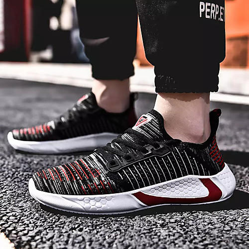 Men's Spring & Summer Sporty Athletic Trainers / Athletic Shoes Running Shoes Elastic Fabric / Tissage Volant Non-slipping Black / Red / Black / Dark Blue
Men's Spring & Summer Sporty Athletic Trainers / Athletic Shoes Running Shoes Elastic Fabric / Tissage Volant Non-slipping Black / Red / Black / Dark Blue