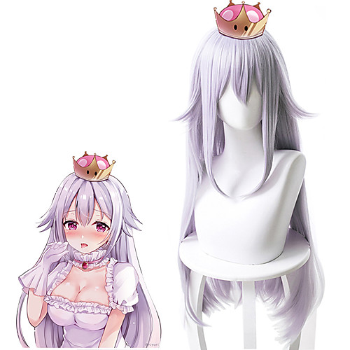 Bowsette Cosplay Wigs Women's Asymmetrical 35 inch Heat Resistant Fiber kinky Straight Purple Purple Anime
Bowsette Cosplay Wigs Women's Asymmetrical 35 inch Heat Resistant Fiber kinky Straight Purple Purple Anime