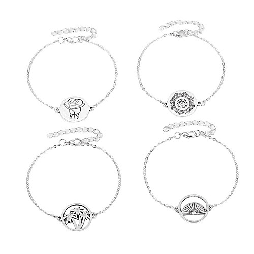 Women's Bracelet Classic Wedding Birthday Vintage Theme European Trendy Casual / Sporty Ethnic French Alloy Bracelet Jewelry Silver For Date Festival
Women's Bracelet Classic Wedding Birthday Vintage Theme European Trendy Casual / Sporty Ethnic French Alloy Bracelet Jewelry Silver For Date Festival