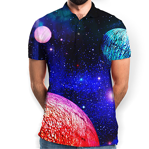 Men's Galaxy Graphic Slim Polo Basic Elegant Daily Going out Rainbow / Short Sleeve
Men's Galaxy Graphic Slim Polo Basic Elegant Daily Going out Rainbow / Short Sleeve