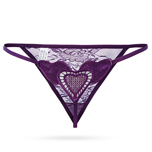 Women's Lace / Basic G-strings & Thongs Panties - Normal Mid Waist Purple Fuchsia Red One-Size
Women's Lace / Basic G-strings & Thongs Panties - Normal Mid Waist Purple Fuchsia Red One-Size