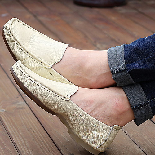 Men's Spring / Summer Classic Daily Loafers & Slip-Ons Leather White / Black / Orange
Men's Spring / Summer Classic Daily Loafers & Slip-Ons Leather White / Black / Orange
