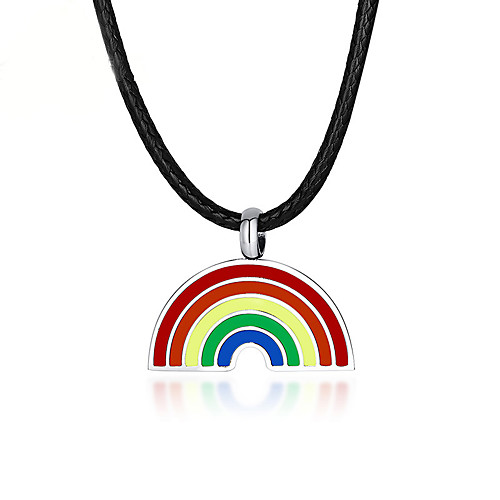 Pendant Necklace Rainbow Steel Stainless For LGBT Pride Cosplay Men's Women's Costume Jewelry Fashion Jewelry
Pendant Necklace Rainbow Steel Stainless For LGBT Pride Cosplay Men's Women's Costume Jewelry Fashion Jewelry