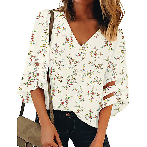 Women's Tops Graphic T-shirt - Print V Neck Loose Daily Khaki S M L XL 2XL 3XL
Women's Tops Graphic T-shirt - Print V Neck Loose Daily Khaki S M L XL 2XL 3XL