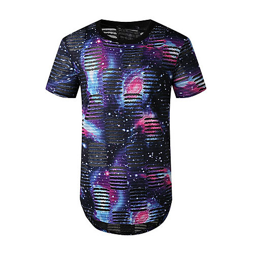 Men's Print T-shirt Basic Daily Round Neck Blue / Brown / Short Sleeve
Men's Print T-shirt Basic Daily Round Neck Blue / Brown / Short Sleeve