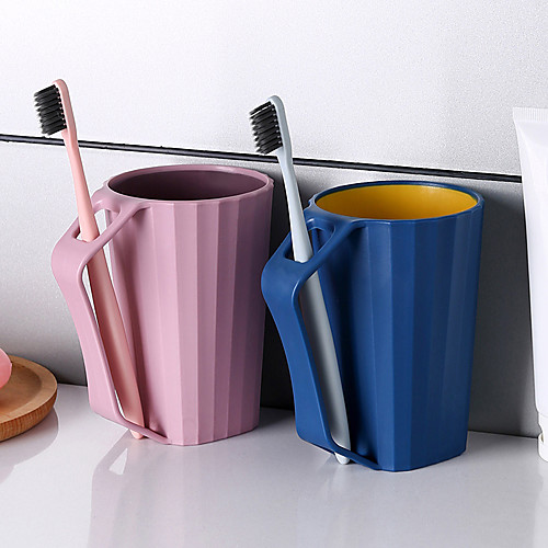 1 PC Bathroom Tumblers Brushing Cup with Handle Bathroom Accessory Tooth Cup Couple Lovers Family Use
1 PC Bathroom Tumblers Brushing Cup with Handle Bathroom Accessory Tooth Cup Couple Lovers Family Use