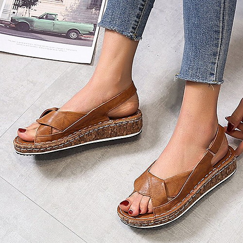 Women's Sandals Flat Sandal Summer Flat Heel Round Toe Daily PU Light Brown / Black / Red
Women's Sandals Flat Sandal Summer Flat Heel Round Toe Daily PU Light Brown / Black / Red