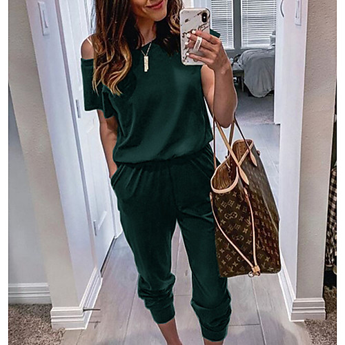 Women's Basic Black Wine Army Green Pencil Jumpsuit Onesie, Solid Colored S M L
Women's Basic Black Wine Army Green Pencil Jumpsuit Onesie, Solid Colored S M L