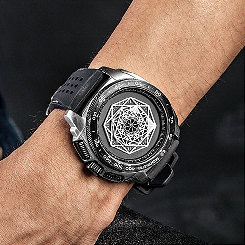 Men's Sport Watch Japanese Quartz Silicone 30 m Water Resistant / Waterproof Noctilucent Day Date Analog - Digital Fashion Cool - Black / Silver BlackGloden Black One Year Battery Life
Men's Sport Watch Japanese Quartz Silicone 30 m Water Resistant / Waterproof Noctilucent Day Date Analog - Digital Fashion Cool - Black / Silver BlackGloden Black One Year Battery Life