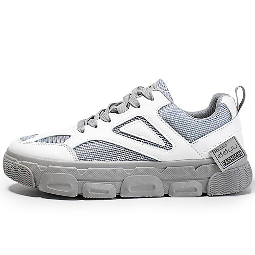Men's Fall / Spring & Summer Sporty / Casual Daily Outdoor Trainers / Athletic Shoes Running Shoes / Walking Shoes Mesh Breathable Non-slipping Shock Absorbing Black and White / White / Gray
Men's Fall / Spring & Summer Sporty / Casual Daily Outdoor Trainers / Athletic Shoes Running Shoes / Walking Shoes Mesh Breathable Non-slipping Shock Absorbing Black and White / White / Gray
