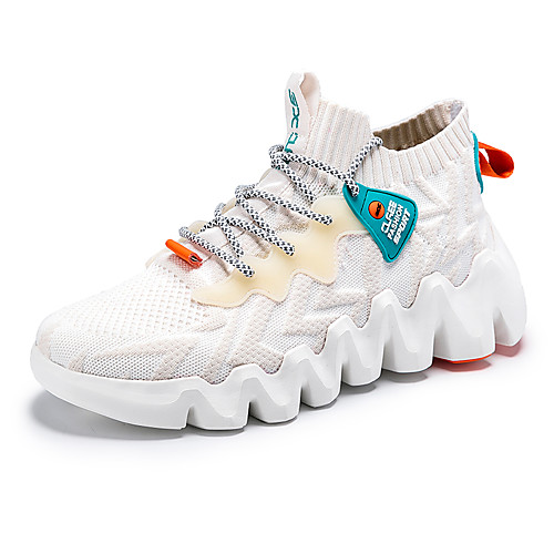 Men's Fall Daily Outdoor Trainers / Athletic Shoes Running Shoes / Walking Shoes Tissage Volant Breathable Non-slipping Shock Absorbing Black / White / Black / Blue / Beige
Men's Fall Daily Outdoor Trainers / Athletic Shoes Running Shoes / Walking Shoes Tissage Volant Breathable Non-slipping Shock Absorbing Black / White / Black / Blue / Beige