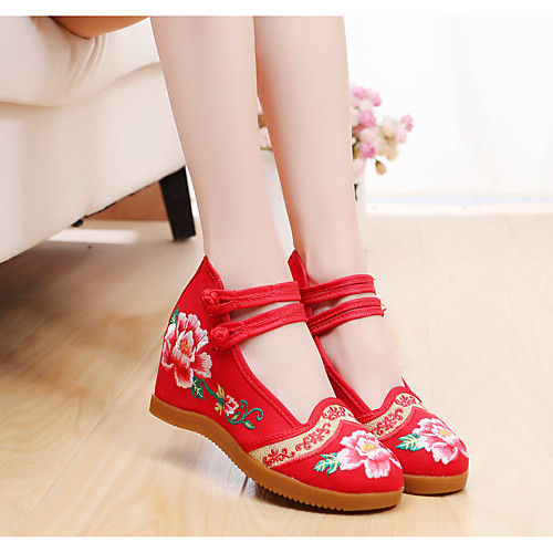 Women's Heels Spring & Fall Hidden Heel Round Toe Home Canvas Black / Red / Beige
Women's Heels Spring & Fall Hidden Heel Round Toe Home Canvas Black / Red / Beige