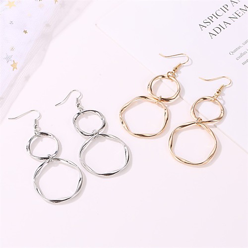 Women's Earrings Holiday Wedding Birthday Romantic Earrings Jewelry Gold / Silver For Date Street Festival 1 Pair
Women's Earrings Holiday Wedding Birthday Romantic Earrings Jewelry Gold / Silver For Date Street Festival 1 Pair