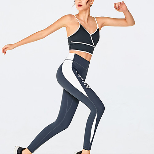 Women's 2pcs Tracksuit Yoga Suit Color Block Black Fuchsia Blue Running Fitness Gym Workout High Waist Tights Leggings Bra Top Sport Activewear Breathable Tummy Control Butt Lift Moisture Wicking
Women's 2pcs Tracksuit Yoga Suit Color Block Black Fuchsia Blue Running Fitness Gym Workout High Waist Tights Leggings Bra Top Sport Activewear Breathable Tummy Control Butt Lift Moisture Wicking