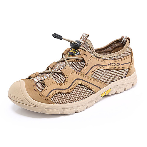 Men's Summer Casual Daily Beach Trainers / Athletic Shoes Walking Shoes / Upstream Shoes Mesh Breathable Non-slipping Wear Proof Dark Brown / Black / Khaki
Men's Summer Casual Daily Beach Trainers / Athletic Shoes Walking Shoes / Upstream Shoes Mesh Breathable Non-slipping Wear Proof Dark Brown / Black / Khaki
