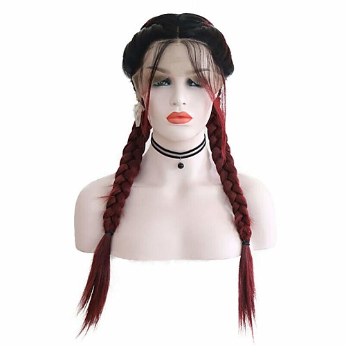 Synthetic Lace Front Wig Box Braids Middle Part with Baby Hair Lace Front Wig Burgundy Ombre Long Ombre Burgundy Synthetic Hair 18-26 inch Women's Soft Adjustable Party Burgundy Ombre
Synthetic Lace Front Wig Box Braids Middle Part with Baby Hair Lace Front Wig Burgundy Ombre Long Ombre Burgundy Synthetic Hair 18-26 inch Women's Soft Adjustable Party Burgundy Ombre