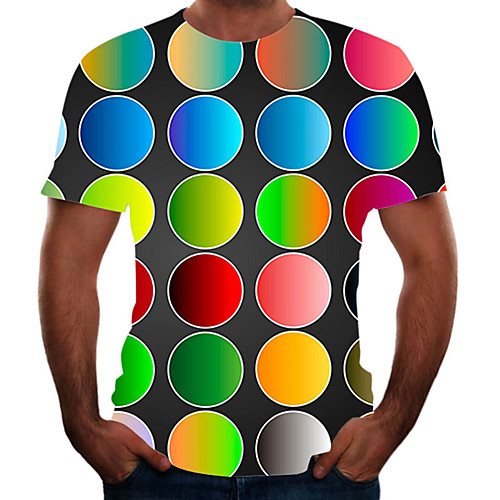 Men's Plus Size Color Block 3D T-shirt Basic Going out Weekend Round Neck Rainbow / Short Sleeve / Animal
Men's Plus Size Color Block 3D T-shirt Basic Going out Weekend Round Neck Rainbow / Short Sleeve / Animal