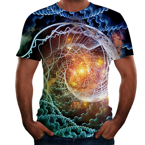Men's T shirt Color Block 3D Animal Plus Size Short Sleeve Going out Tops Basic Rainbow
Men's T shirt Color Block 3D Animal Plus Size Short Sleeve Going out Tops Basic Rainbow