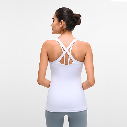 Women's Padded Tank Top Patchwork Removable Pad Fashion White Gray Mesh Elastane Yoga Running Fitness Vest / Gilet Top Sport Activewear Breathable Comfort Quick Dry Stretchy
Women's Padded Tank Top Patchwork Removable Pad Fashion White Gray Mesh Elastane Yoga Running Fitness Vest / Gilet Top Sport Activewear Breathable Comfort Quick Dry Stretchy