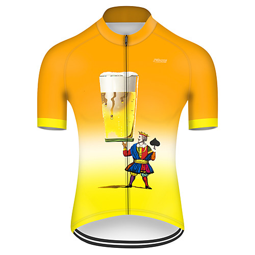 21Grams Men's Short Sleeve Cycling Jersey Nylon Polyester Orange Gradient Oktoberfest Beer Poker Bike Jersey Top Mountain Bike MTB Road Bike Cycling Breathable Quick Dry Ultraviolet Resistant Sports
21Grams Men's Short Sleeve Cycling Jersey Nylon Polyester Orange Gradient Oktoberfest Beer Poker Bike Jersey Top Mountain Bike MTB Road Bike Cycling Breathable Quick Dry Ultraviolet Resistant Sports