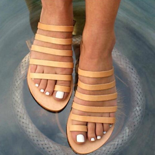 Women's Sandals Flat Sandal Summer Flat Heel Open Toe Daily PU Black / Yellow
Women's Sandals Flat Sandal Summer Flat Heel Open Toe Daily PU Black / Yellow