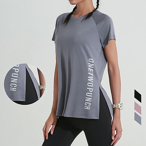 Women's Yoga Top Split Solid Color Black Pink Blue Elastane Running Fitness Gym Workout Tee / T-shirt Short Sleeve Sport Activewear Breathable Quick Dry Comfortable Stretchy
Women's Yoga Top Split Solid Color Black Pink Blue Elastane Running Fitness Gym Workout Tee / T-shirt Short Sleeve Sport Activewear Breathable Quick Dry Comfortable Stretchy