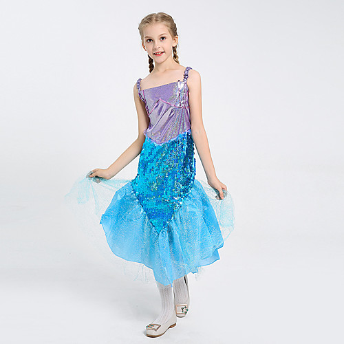 The Little Mermaid Princess Dress Flower Girl Dress Girls' Movie Cosplay A-Line Slip Blue Dress Children's Day Masquerade Satin / Tulle
The Little Mermaid Princess Dress Flower Girl Dress Girls' Movie Cosplay A-Line Slip Blue Dress Children's Day Masquerade Satin / Tulle