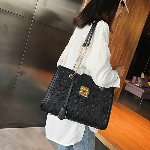 Women's Zipper / Chain PU Crossbody Bag Solid Color Black / Champagne / Green
Women's Zipper / Chain PU Crossbody Bag Solid Color Black / Champagne / Green