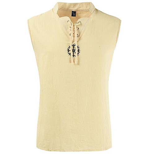 Men's T shirt Solid Colored Print Sleeveless Daily Tops Basic Vintage White Army Green Beige
Men's T shirt Solid Colored Print Sleeveless Daily Tops Basic Vintage White Army Green Beige