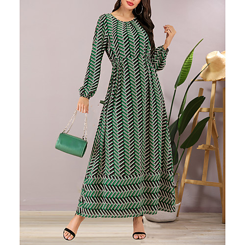 Women's Maxi A Line Dress - Long Sleeve Print Patchwork Summer Fall Elegant Boho Daily Going out Lantern Sleeve 2020 Green M L XL XXL
Women's Maxi A Line Dress - Long Sleeve Print Patchwork Summer Fall Elegant Boho Daily Going out Lantern Sleeve 2020 Green M L XL XXL