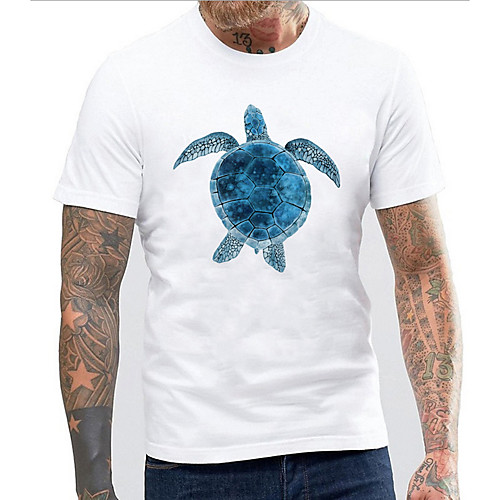 Men's Cartoon T-shirt - Cotton Daily Going out Round Neck White / Short Sleeve
Men's Cartoon T-shirt - Cotton Daily Going out Round Neck White / Short Sleeve