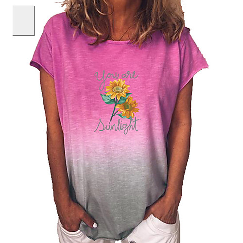 Women's Floral Sun Flower T-shirt Daily Blue / Purple / Yellow / Fuchsia / Green / Light Green
Women's Floral Sun Flower T-shirt Daily Blue / Purple / Yellow / Fuchsia / Green / Light Green