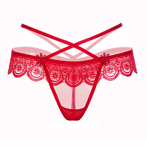 Women's Lace / Basic G-strings & Thongs Panties - Normal Mid Waist Blushing Pink Fuchsia Red One-Size
Women's Lace / Basic G-strings & Thongs Panties - Normal Mid Waist Blushing Pink Fuchsia Red One-Size