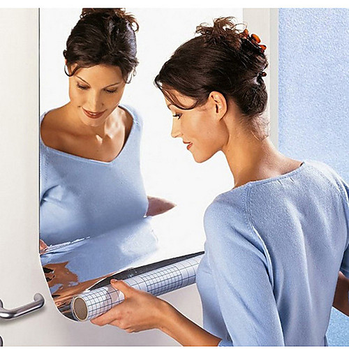 60100cm Mirror Wall Stickers Silver Reflective Solar Film Mirror Wall Sticker Rectangle Self Adhesive Room Decor Stick On Art
60100cm Mirror Wall Stickers Silver Reflective Solar Film Mirror Wall Sticker Rectangle Self Adhesive Room Decor Stick On Art