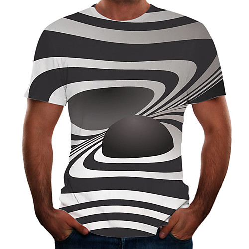 Men's Graphic 3D Print Black & White T-shirt Basic Elegant Daily Going out Gray
Men's Graphic 3D Print Black & White T-shirt Basic Elegant Daily Going out Gray