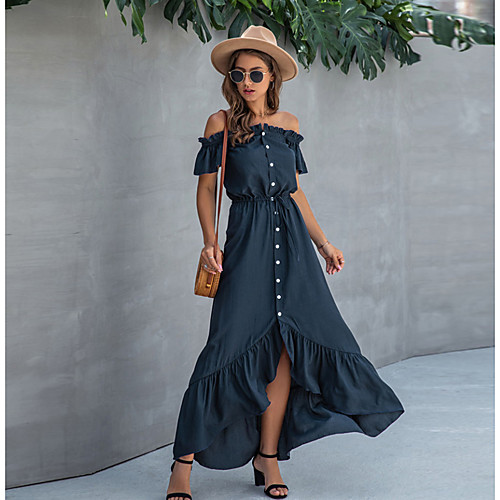 Women's Sheath Dress Short Sleeves Solid Color Patchwork Summer Elegant Sexy Going out Beach 2020 Yellow Navy Blue S M L XL
Women's Sheath Dress Short Sleeves Solid Color Patchwork Summer Elegant Sexy Going out Beach 2020 Yellow Navy Blue S M L XL