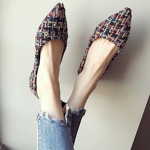 Women's Loafers & Slip-Ons Summer Flat Heel Pointed Toe Daily Canvas Black / Beige
Women's Loafers & Slip-Ons Summer Flat Heel Pointed Toe Daily Canvas Black / Beige